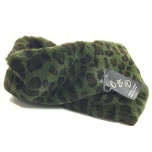 C & D Green & Brown Animal Print Infinity Scarf One Size